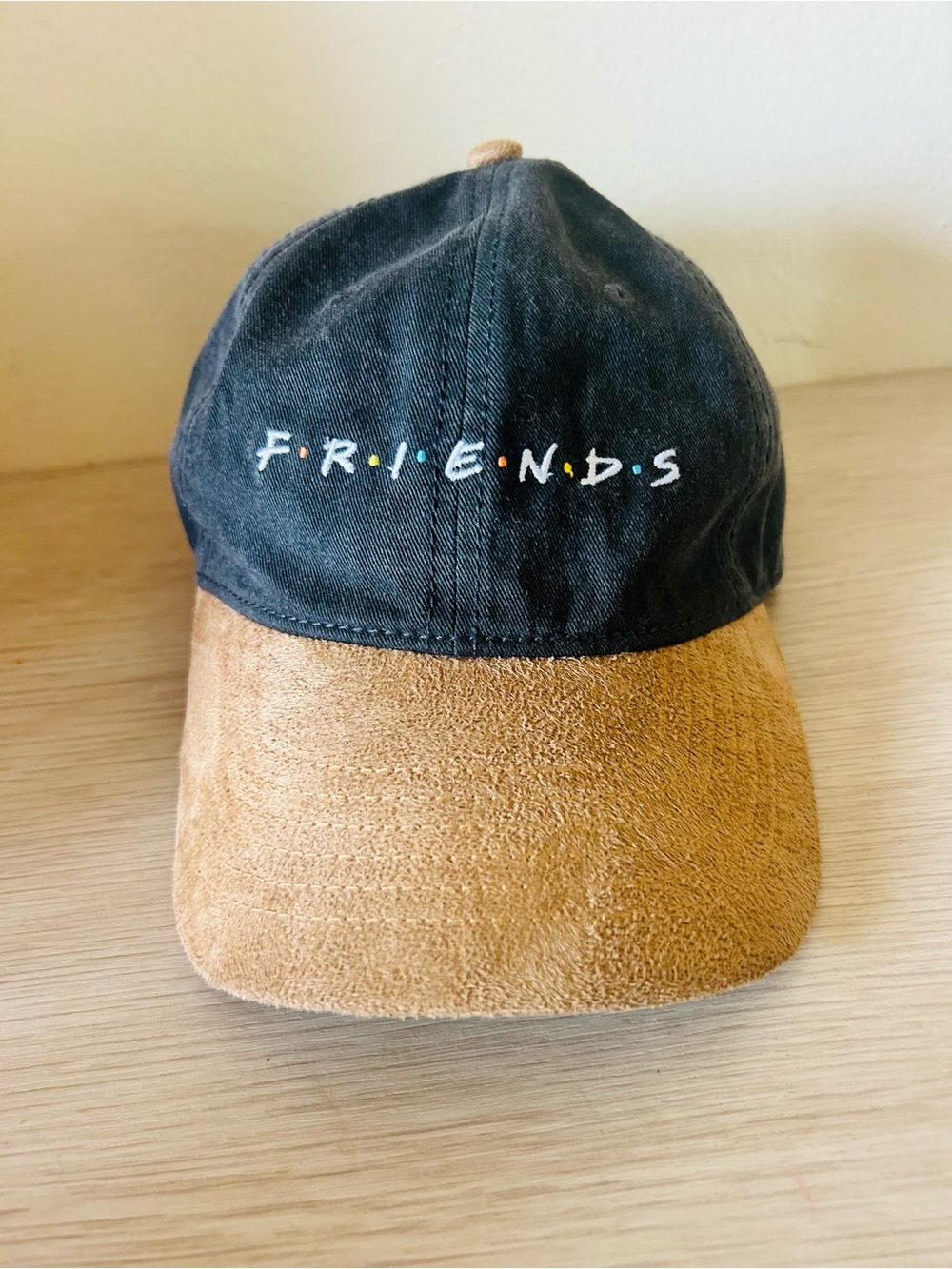 Friends Logo Two-Tone Cap - Black and Tan